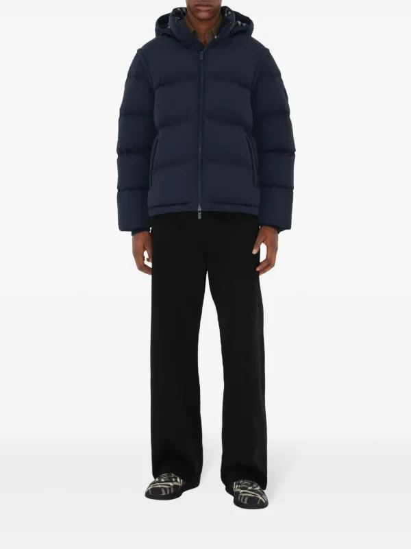 Burberry detachable-sleeve Puffer Jacket | Blue | FARFETCH