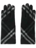 Burberry check wool gloves - Grey