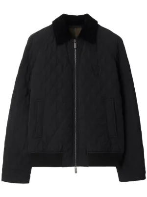 Burberry キルティング ジャケット | ブラック | FARFETCH JP