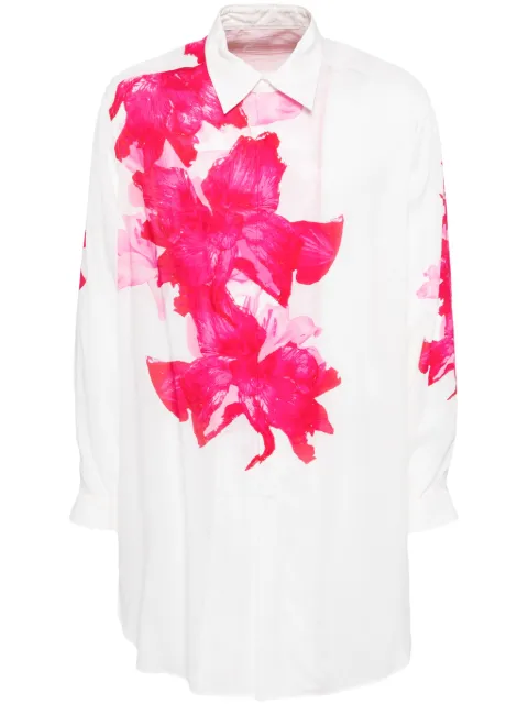 Yohji Yamamoto chemise à fleurs