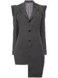 Yohji Yamamoto asymmetric single-breasted blazer - Grey