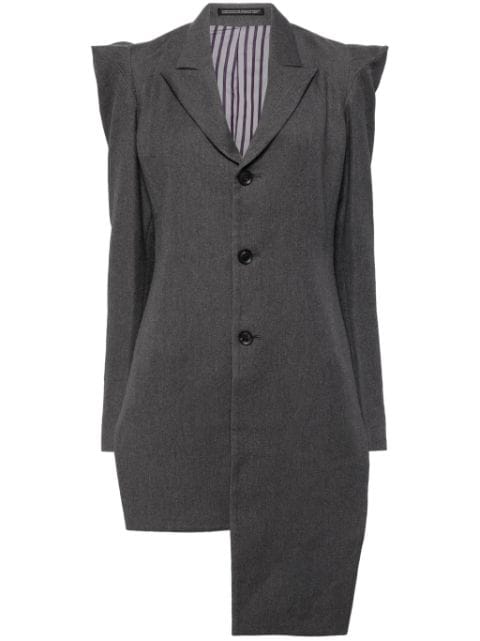 Yohji Yamamoto asymmetric single-breasted blazer