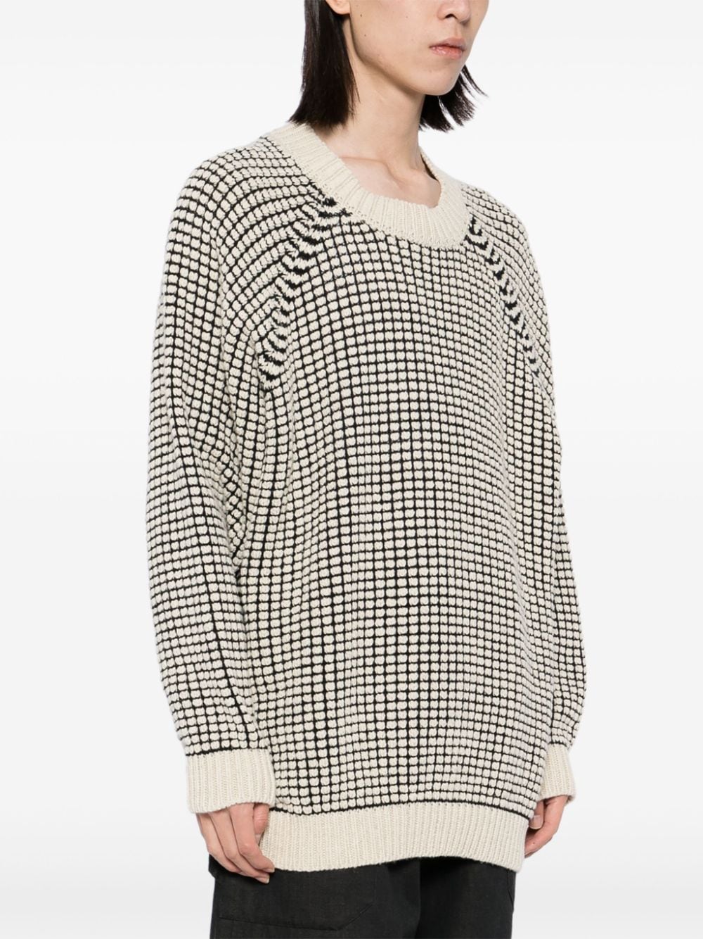 Shop Jan-jan Van Essche Crew-neck Jumper In White