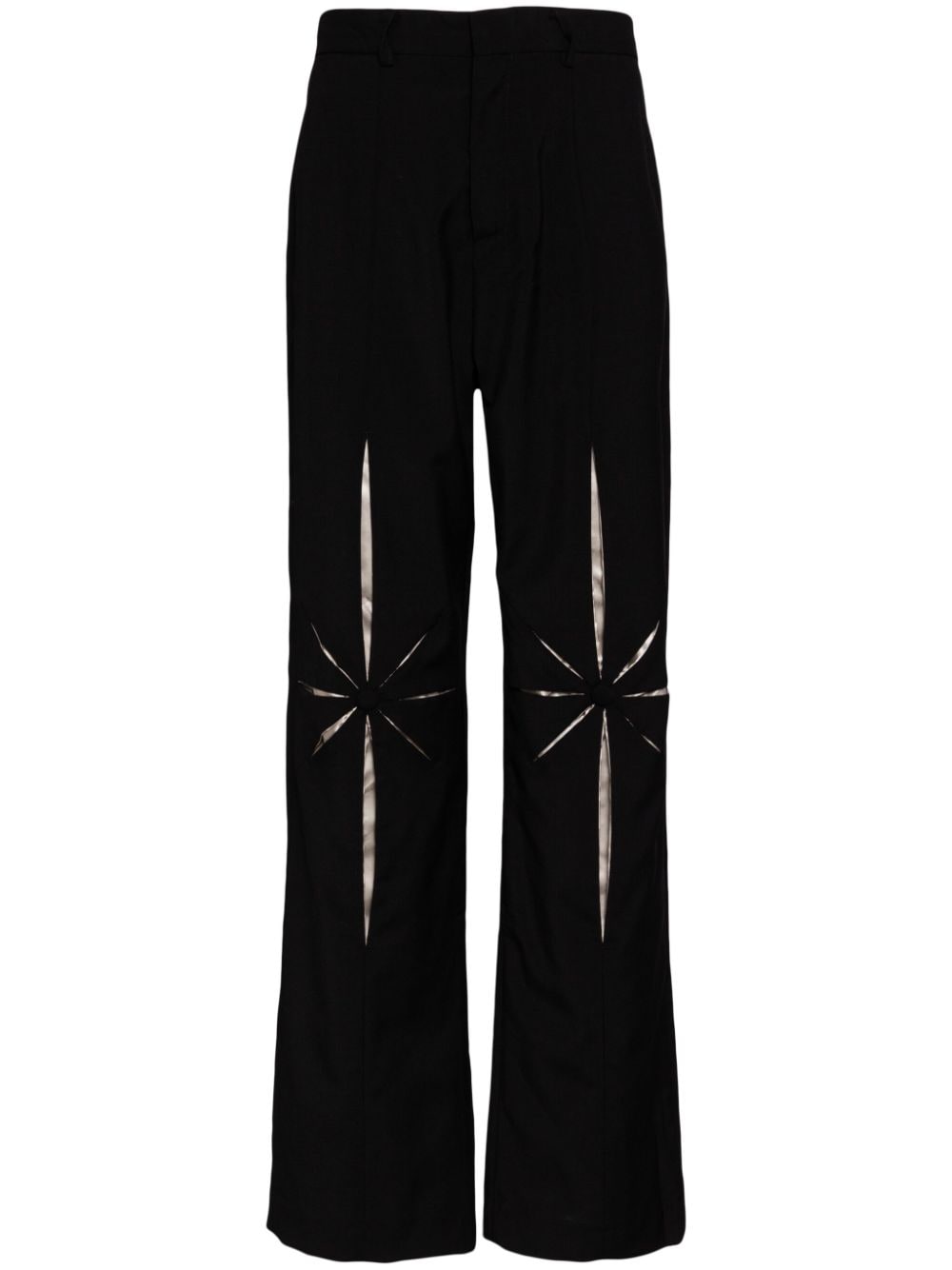 Shop Kusikohc Origami Trousers In Black