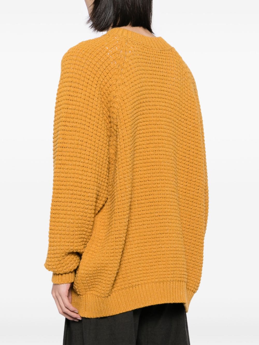 Shop Jan-jan Van Essche Crew-neck Jumper In Gold