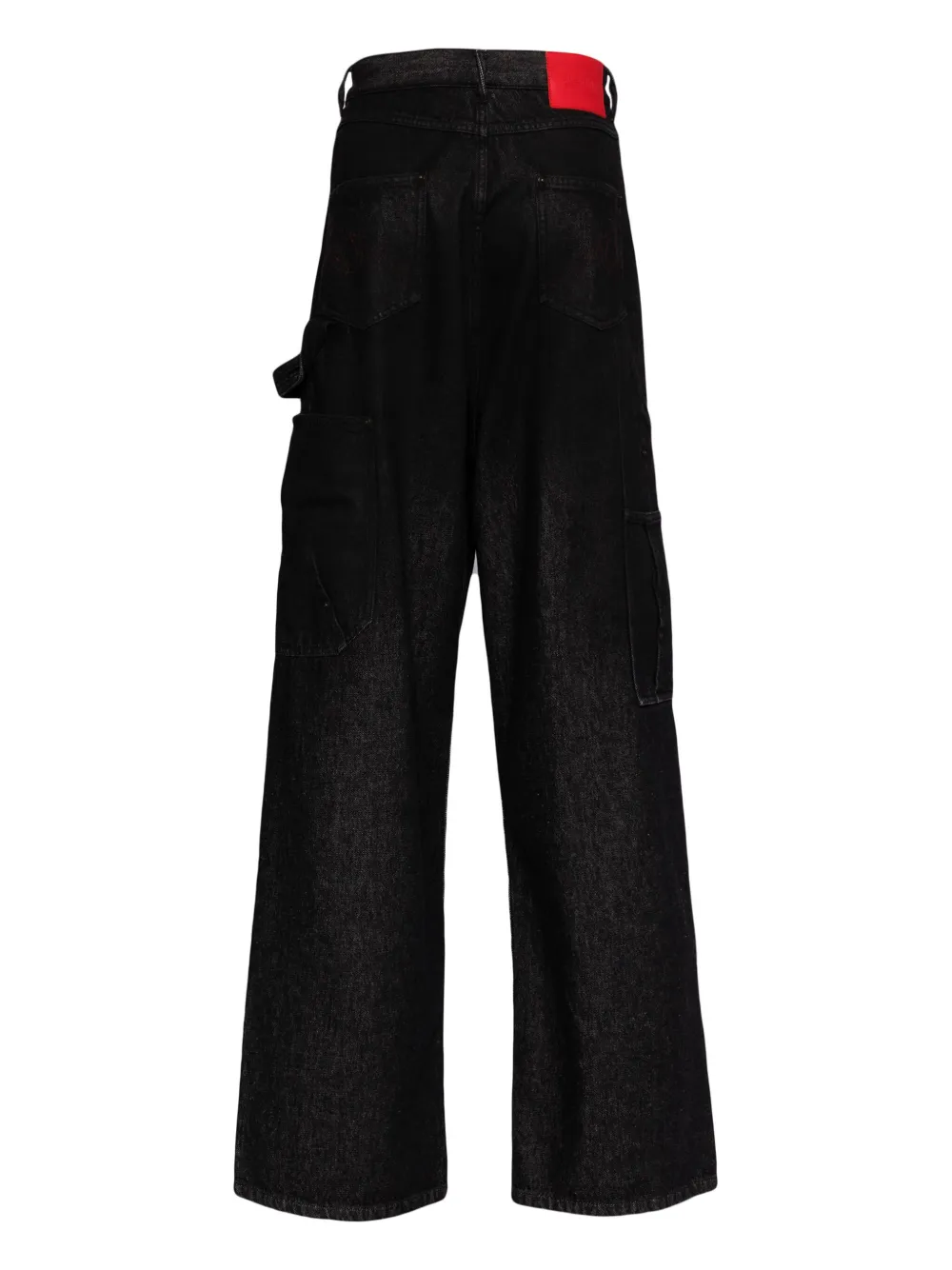 KUSIKOHC Cargo jeans met ringlets - Zwart