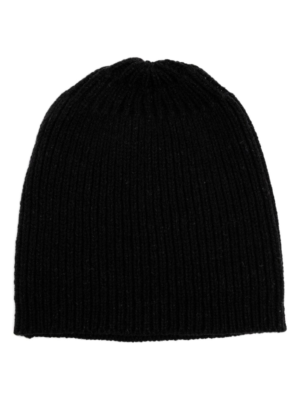 Shop Jan-jan Van Essche Knitted Beanie In Black