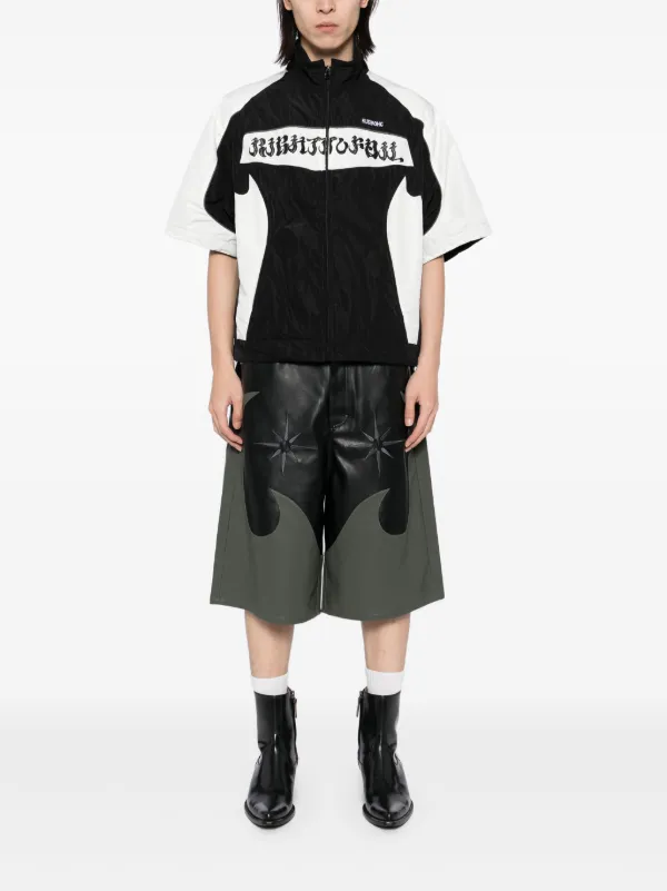 トップス KUSIKOHC RIDER FAUX LEATHER SHORT SHIRTS KUSIKOHC Rider Short Shirt | Black | FARFETCH CA