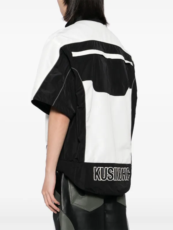 トップス KUSIKOHC RIDER FAUX LEATHER SHORT SHIRTS KUSIKOHC Rider Short Shirt | Black | FARFETCH CA