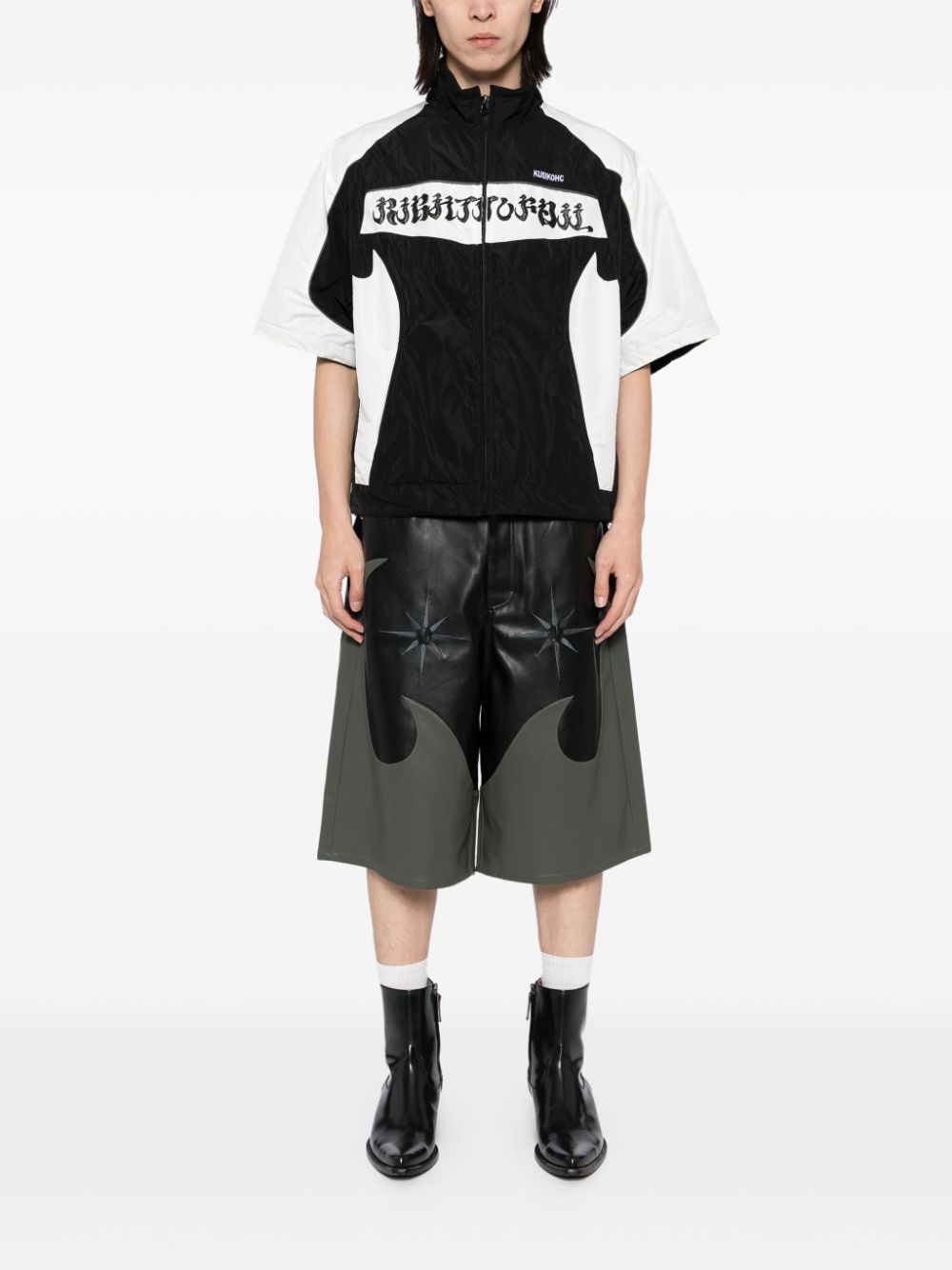 Shop Kusikohc Burnt Detail Shorts In Black