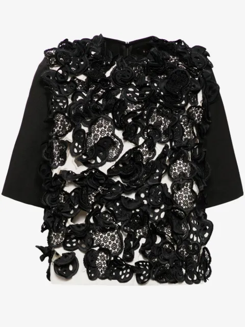Biyan floral guipure lace blouse