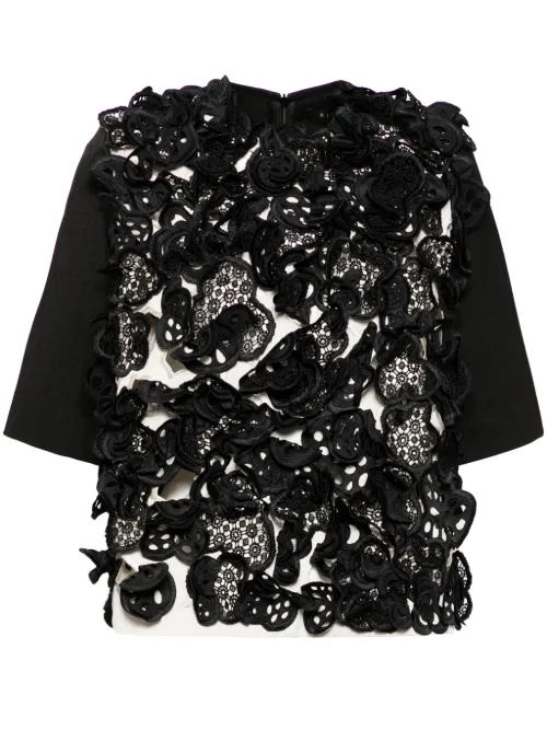 Blouse à dentelle fleurie - Biyan - Modalova