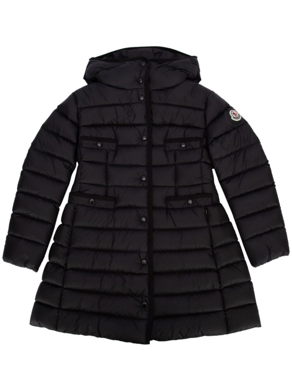 Moncler Enfant Hirma gewatteerde jas Zwart