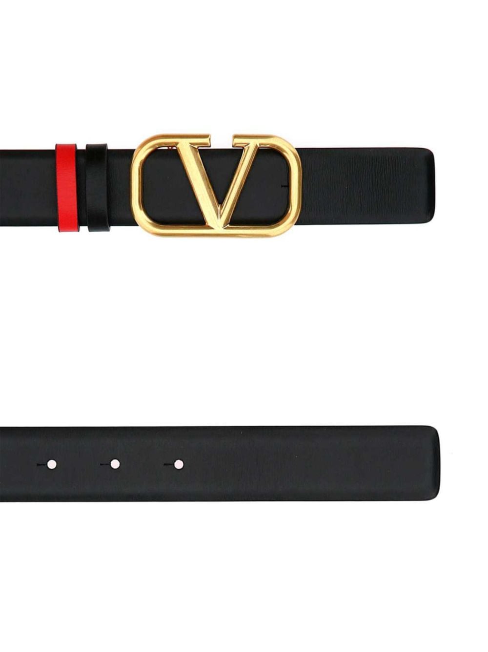 Valentino Garavani VLogo Signature belt - 0SM|NEROROUGEPUR