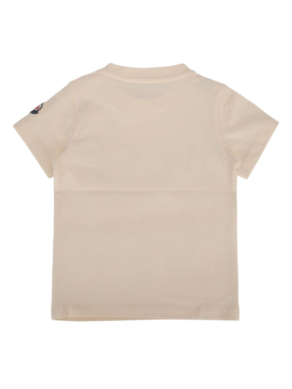 Moncler Enfant T-shirt met geborduurd logo - Beige