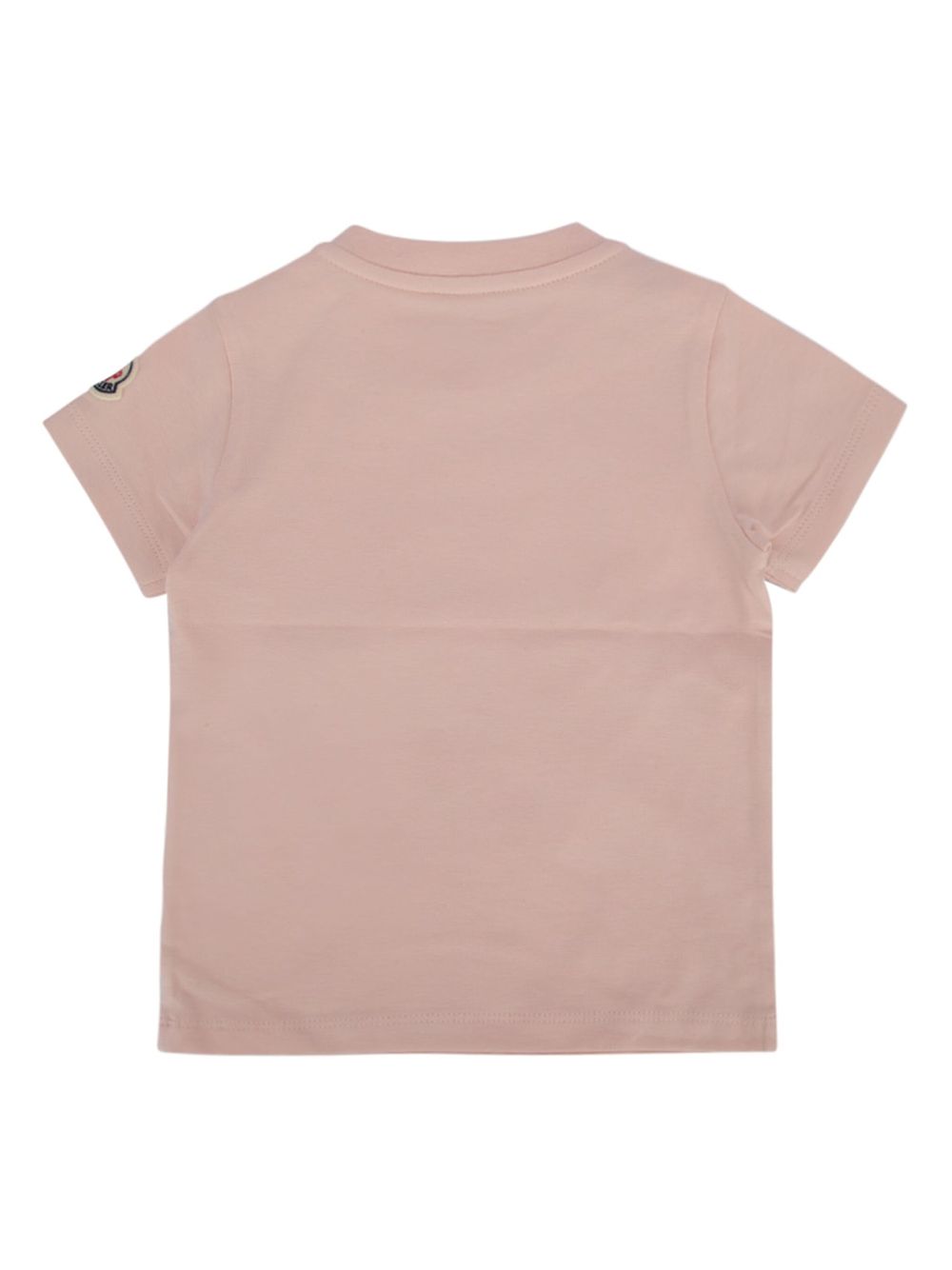 Moncler Enfant T-shirt met geborduurd logo - Roze