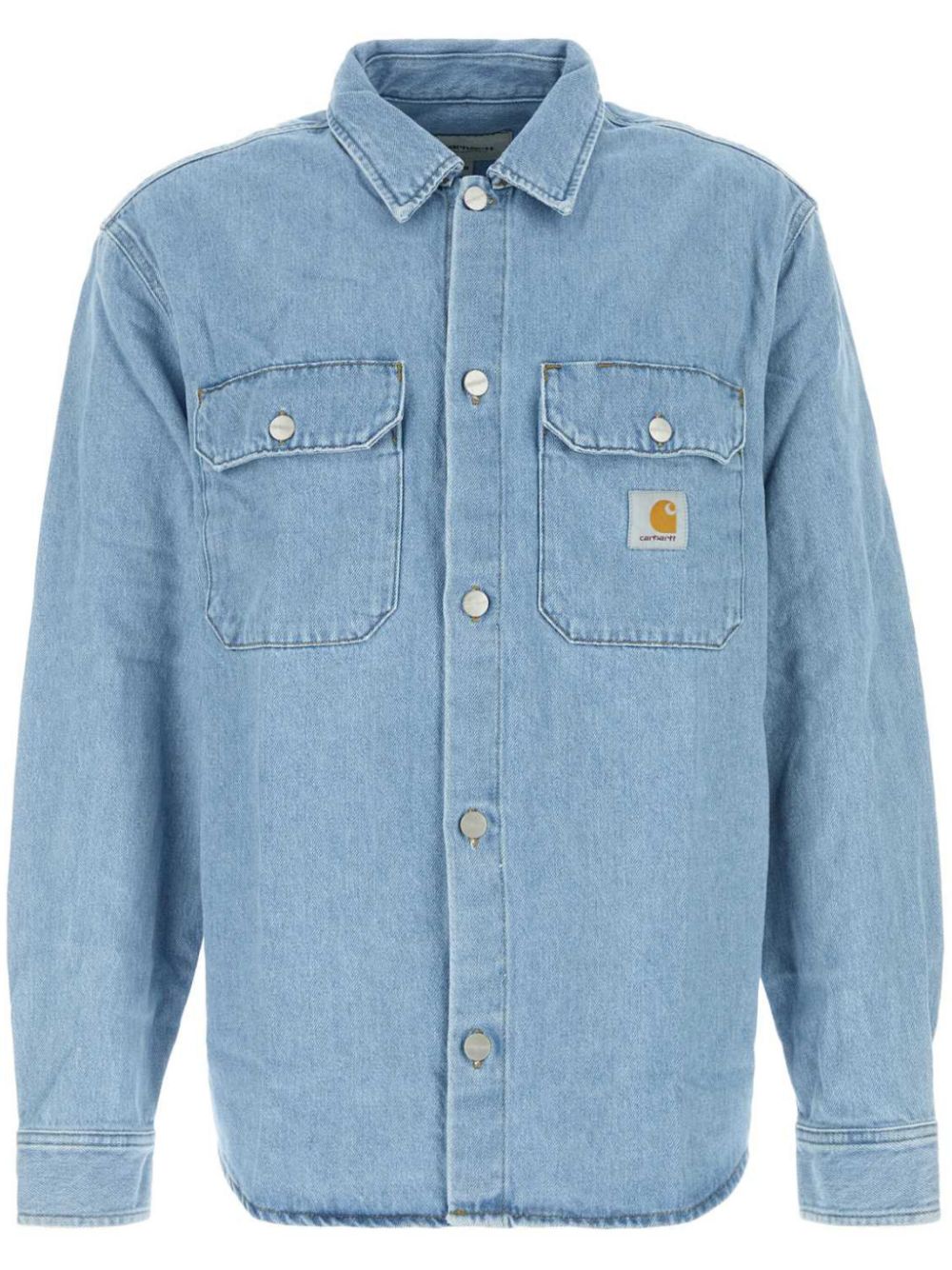 Carhartt WIP Denim-katoenen overhemd Blauw