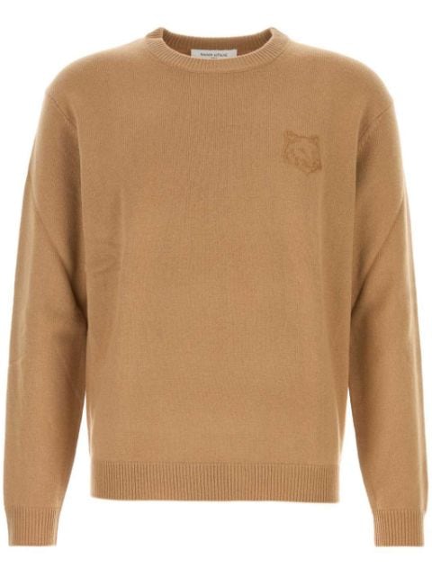 Maison Kitsuné Bold Fox Head-embroidered sweater