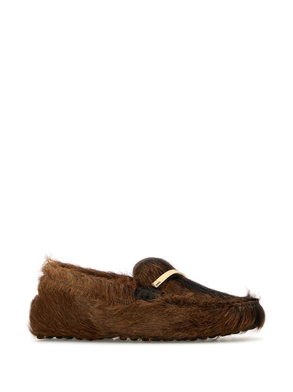 Shop Tod's Calf-hair Loafers In 0945|0945