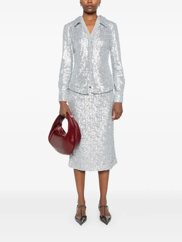 stine goya silver dress Stine Goya Celsia Dress Silver