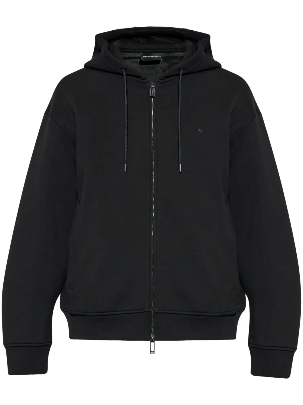 Emporio Armani zipped drawstring hoodie Men