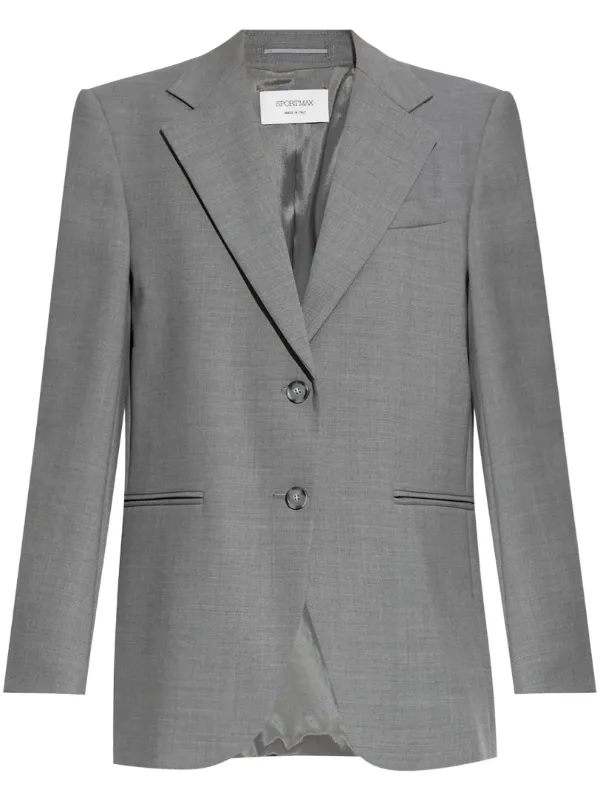 【関税&送料込】Sportmax Grey Wool Baffo Blazer 25270270_55508143_600.jpg