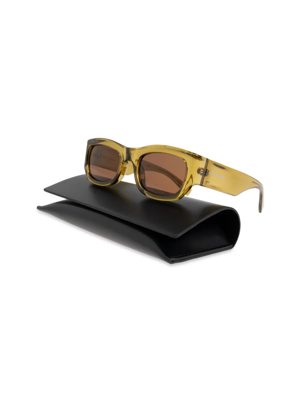 Saint Laurent Eyewear SL 713 zonnebril met rechthoekig montuur Geel