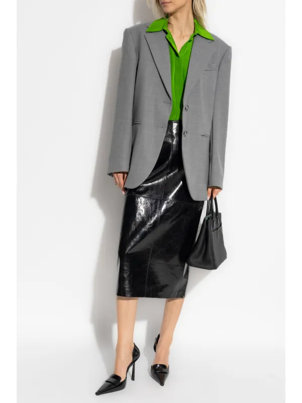 Sportmax Silk Shirt | Green | FARFETCH RO