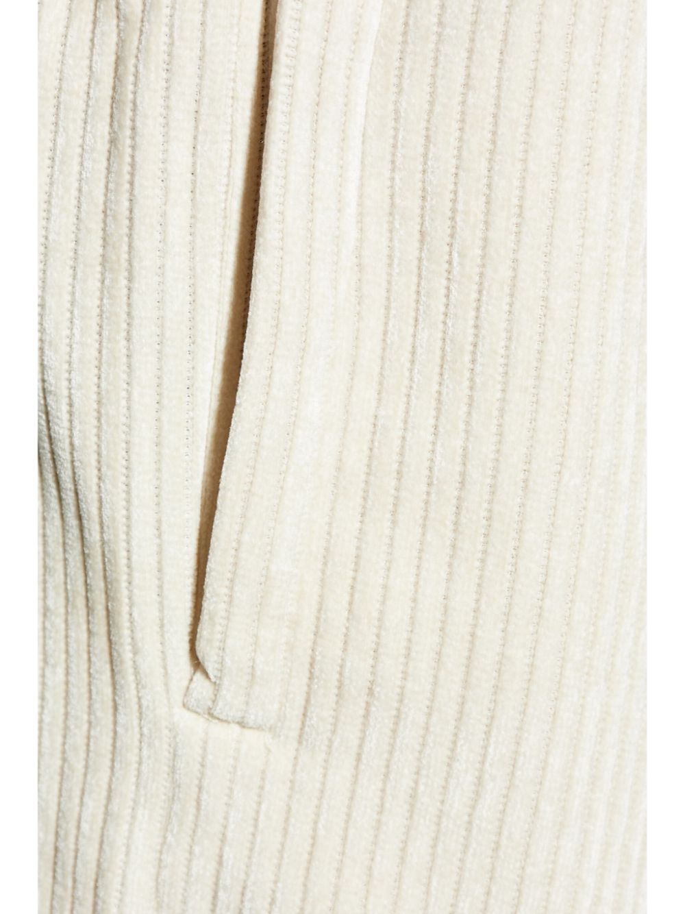 Shop Emporio Armani Corduroy Track Pants In Neutrals