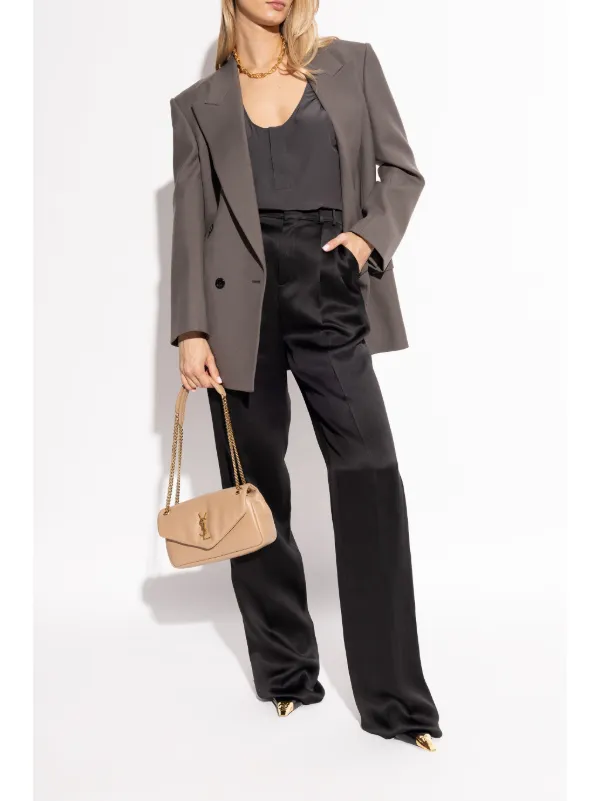Saint Laurent 110mm Jeanne Slingback Pumps | Black | FARFETCH