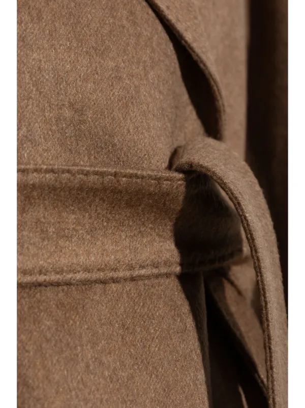 コート MAX MARA Woman Coat Brown 2421016025600 003 Max Mara Nyssa Coat | Brown | FARFETCH