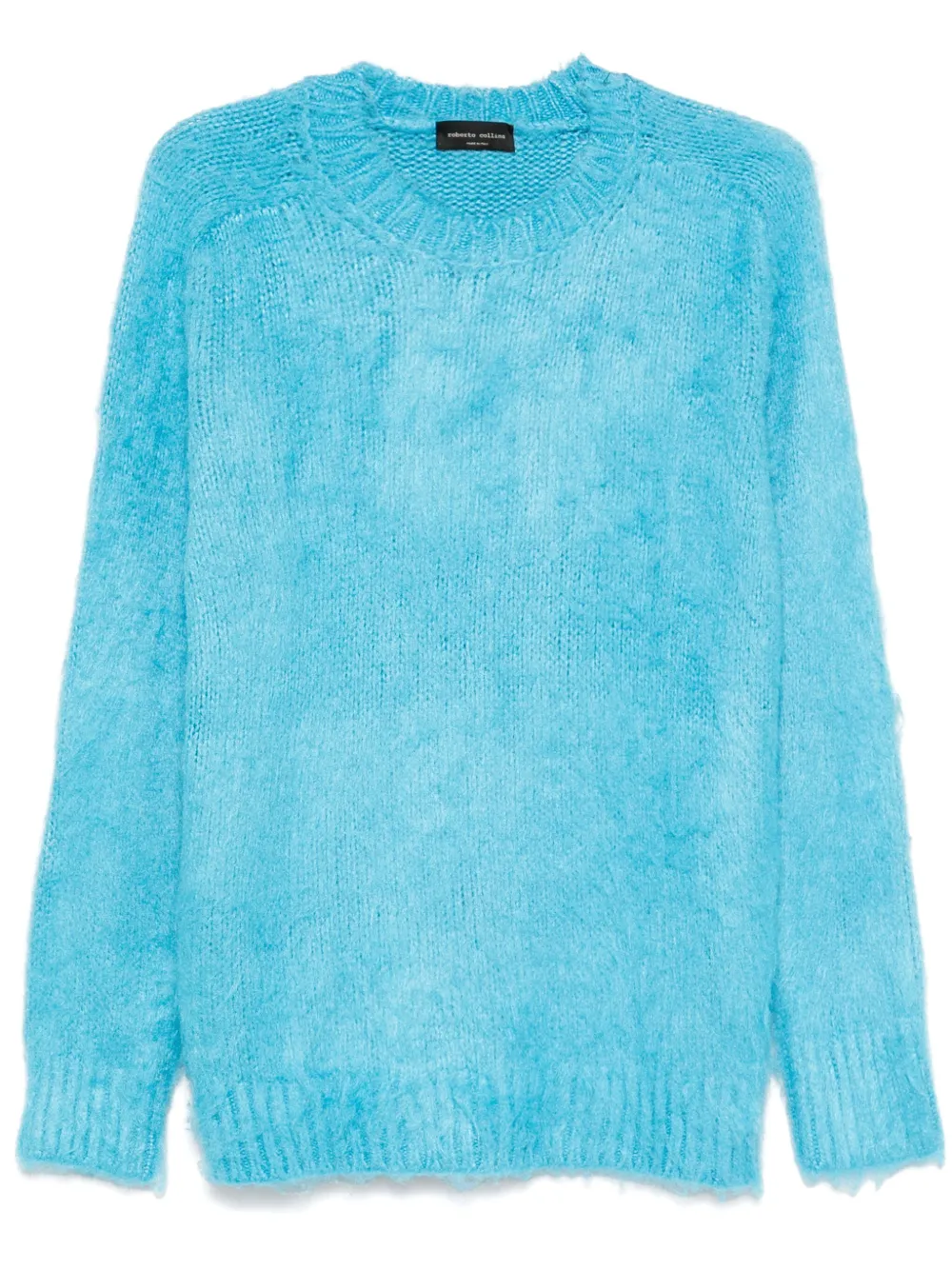 Roberto Collina Geborstelde trui Blauw