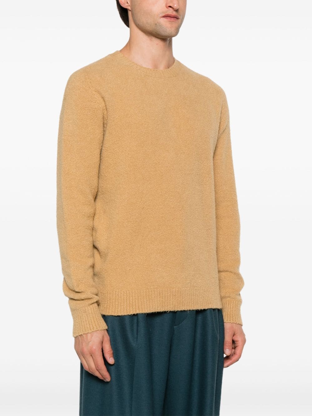 Shop Roberto Collina Bouclé Sweater In Nude