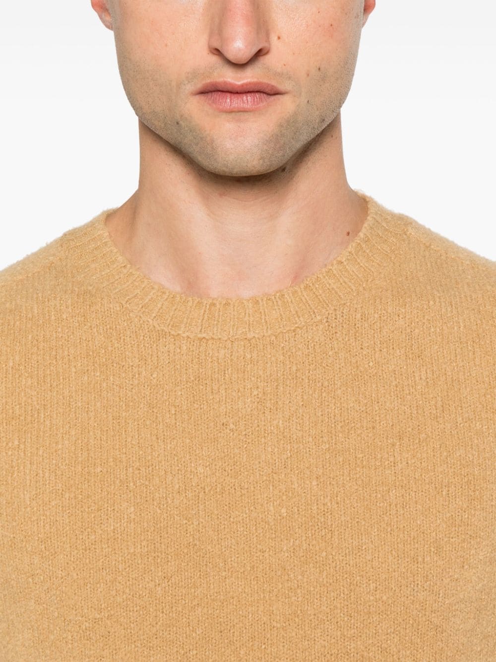 Shop Roberto Collina Bouclé Sweater In Nude