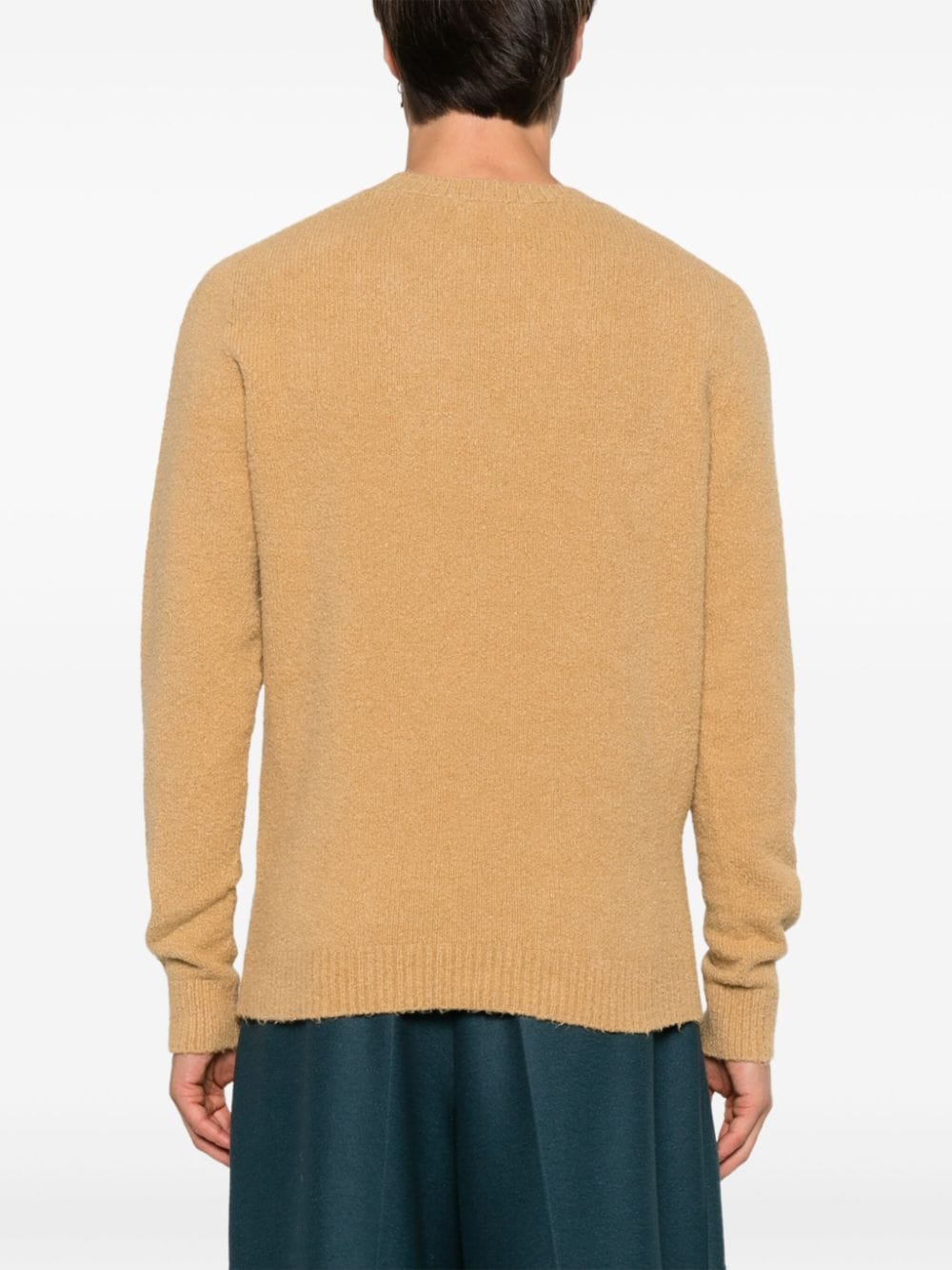 Shop Roberto Collina Bouclé Sweater In Nude