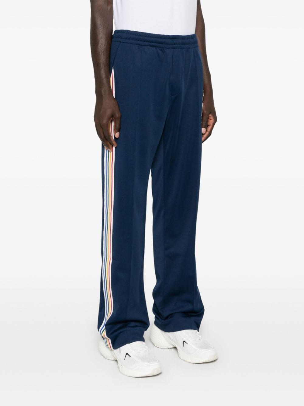 Shop Casablanca Varsity Track Pants In Blue