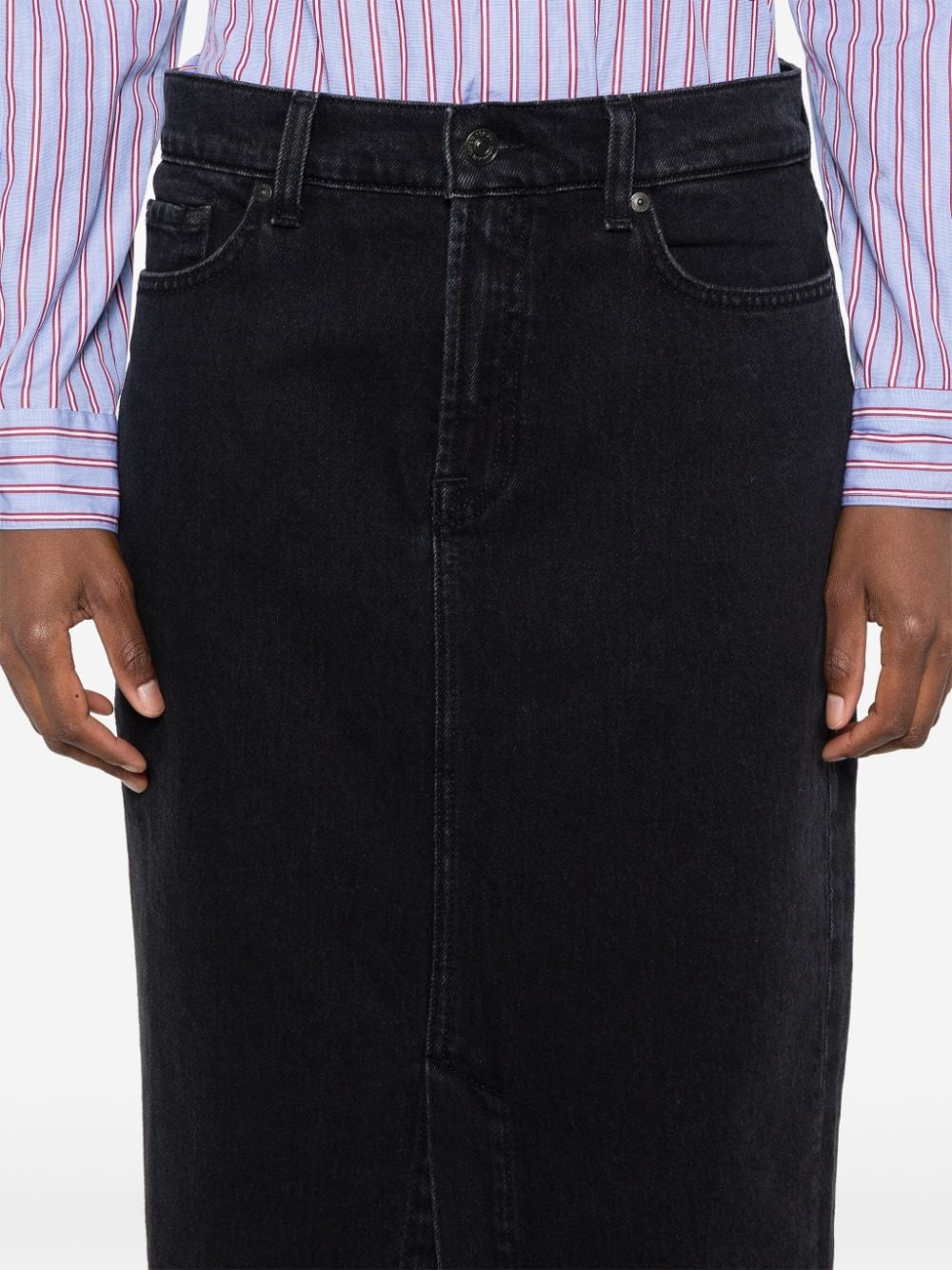 Shop 7 For All Mankind Kellie Skirt In Black