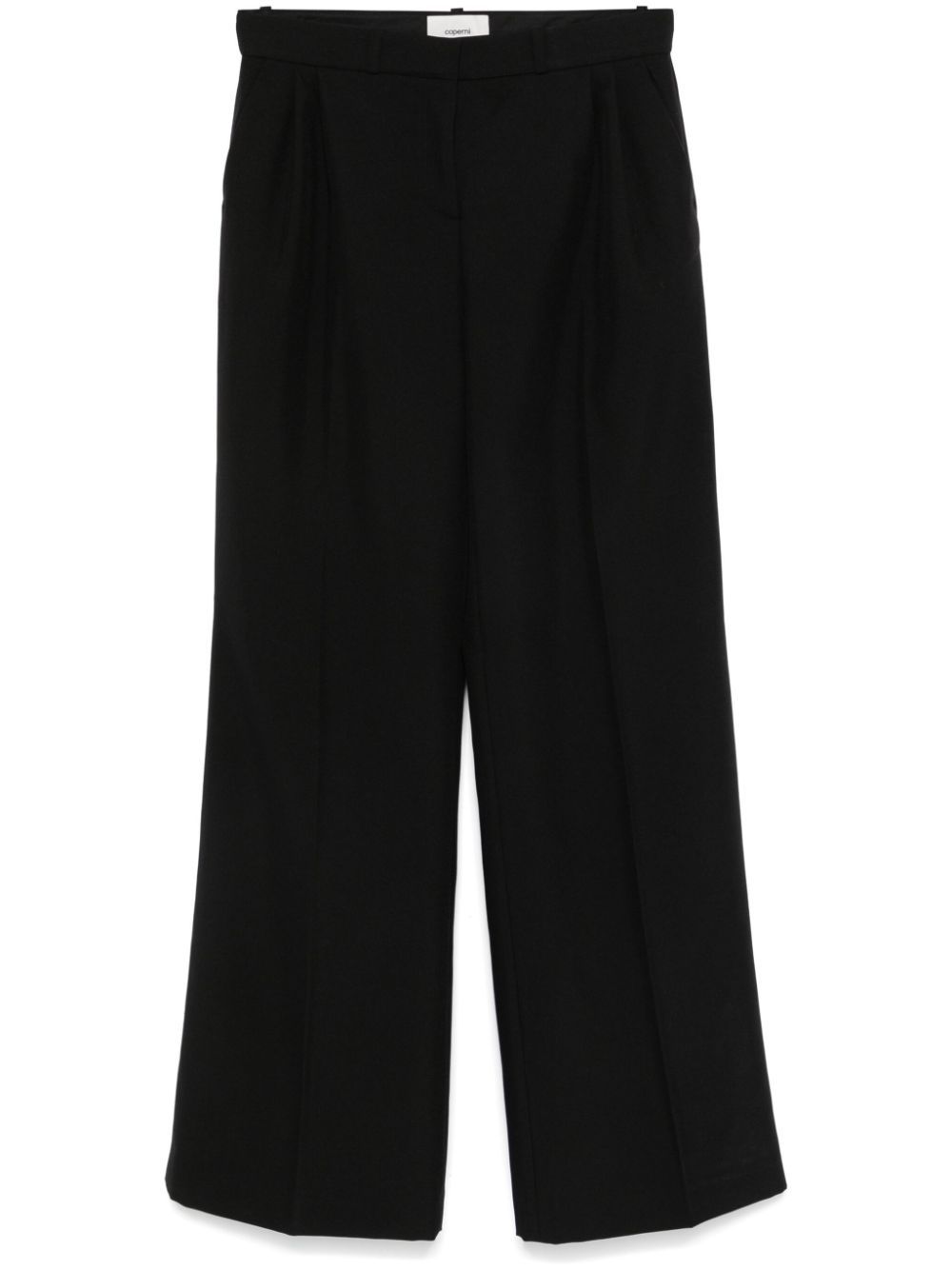 Shop Coperni Wide-leg Tailored Trousers In Black