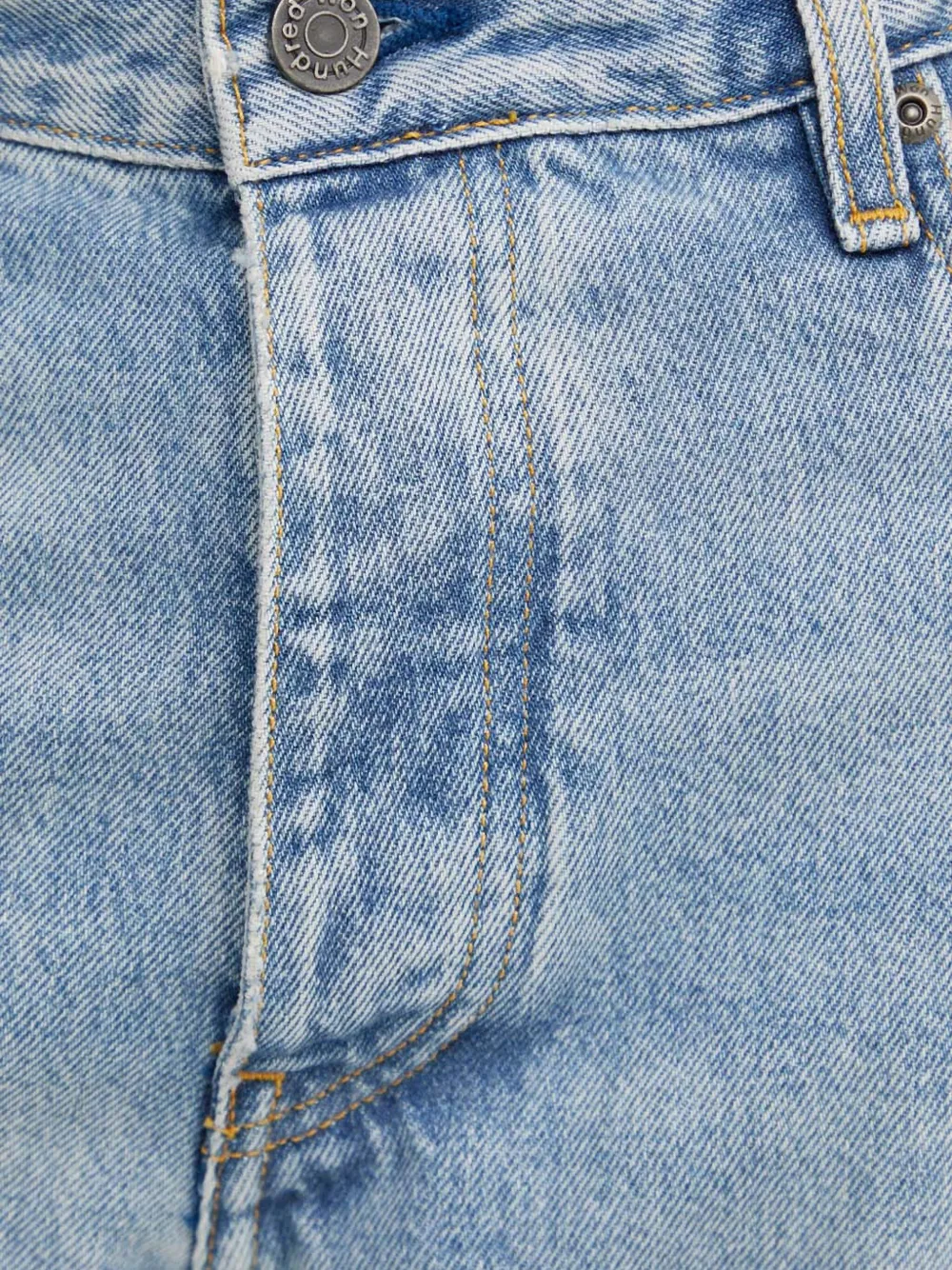 Won Hundred Denim jeans met zakken en knoop Blauw