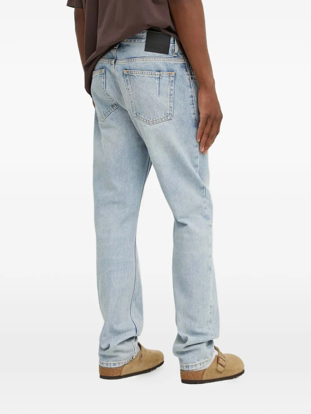  Won Hundred Pantalones Vaqueros Con Bolsillos - Azul 