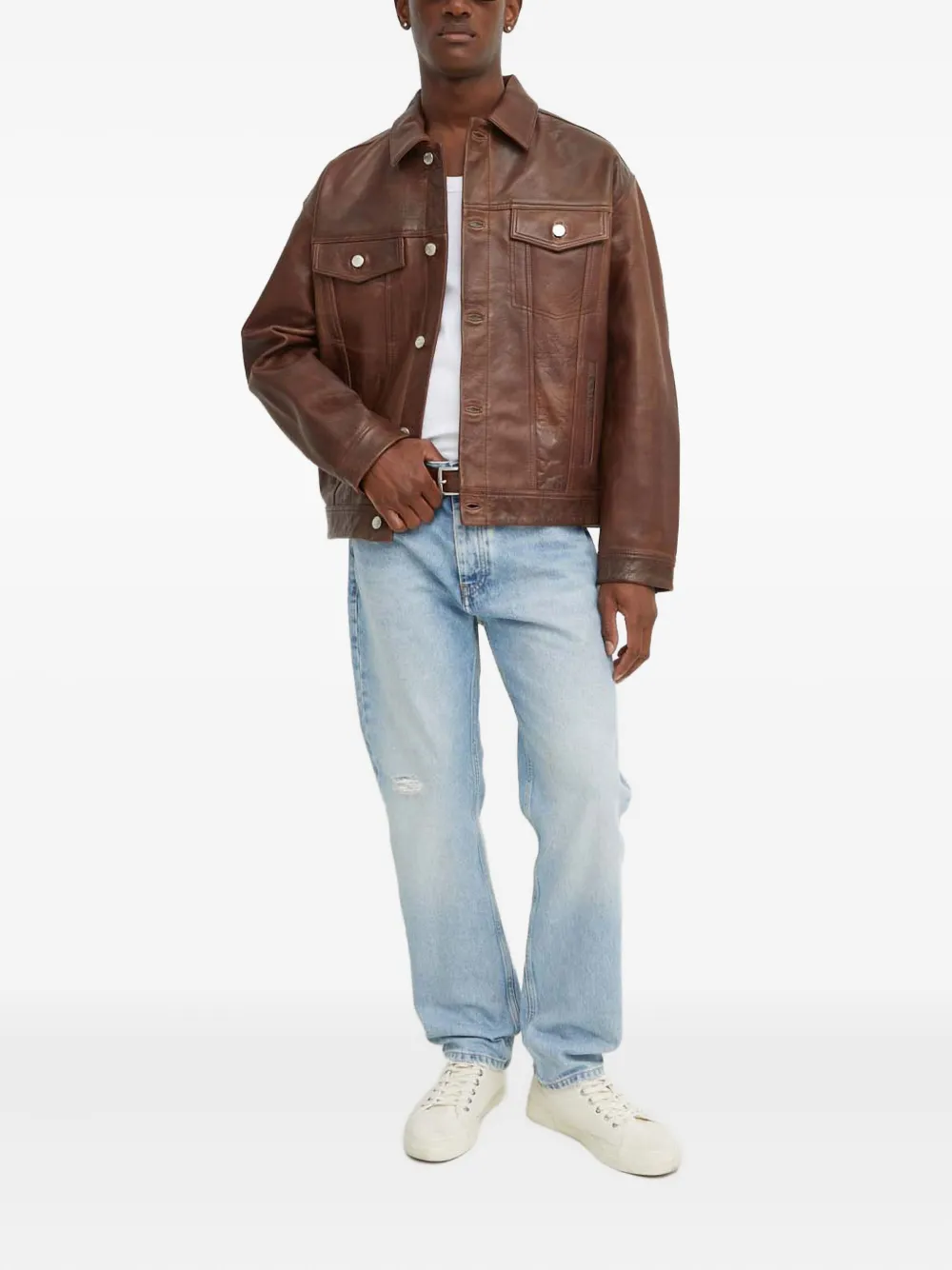 Won Hundred ripped-detail jeans - Blauw