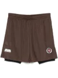 Martine Rose Double Football shorts - Brown