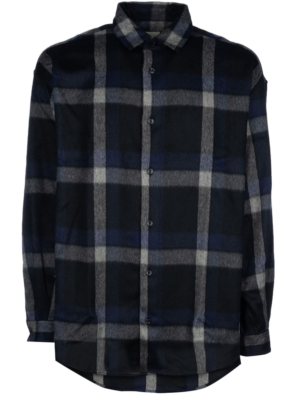 Emporio Armani checked shirt - Grey