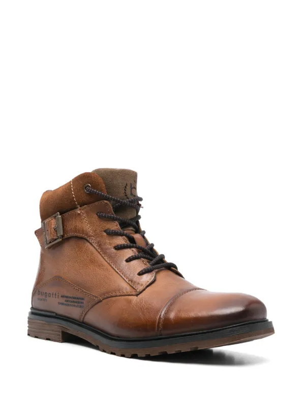 Fur Lined Bugatti Brown Boots Bugatti Men's Winter Ankle Shoes