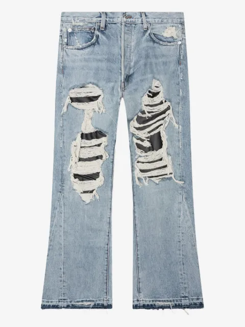 GALLERY DEPT. ripped cotton jeans