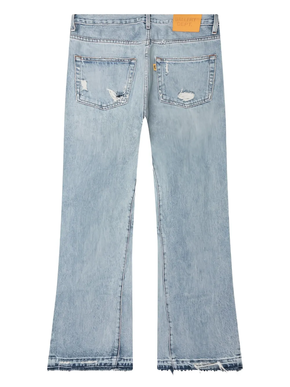 GALLERY DEPT. Gerafelde katoenen jeans - Blauw