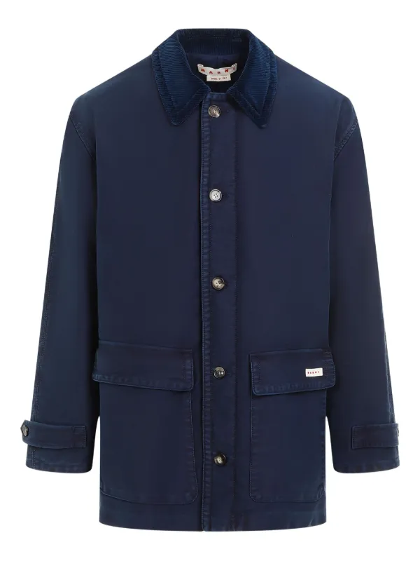 Marni Logo Tag Jacket in Blue
