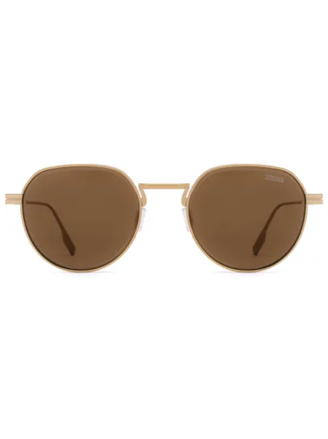 Zegna gafas de sol con montura redonda