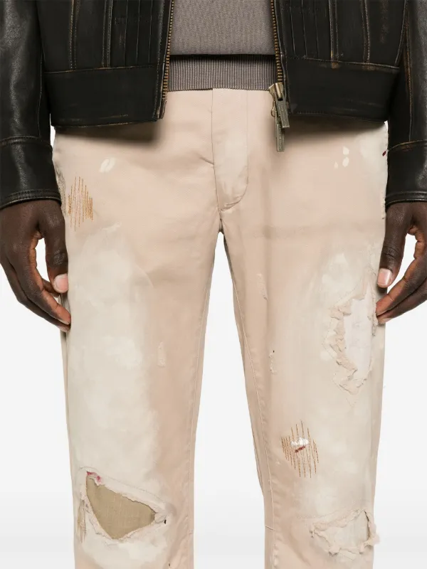 GALLERY DEPT. ダメージ加工パンツ GALLERY DEPT. ダメージ ジーンズ | ブルー | FARFETCH JP