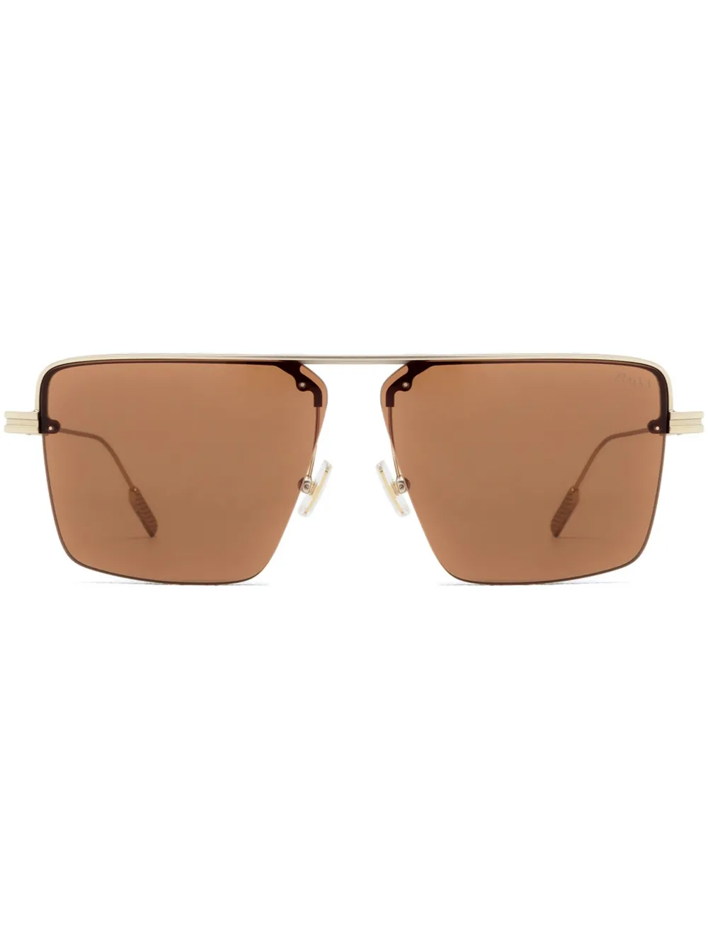 Zegna square-frame sunglasses | Gold | Image 1